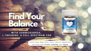 Ashwagandha, L-theanine, and full spectrum cbd may help with daily stress and anxiety.