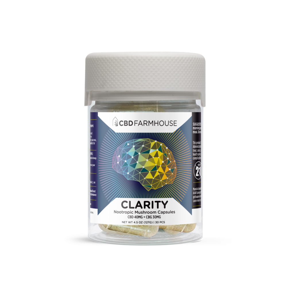 CBD Farmhouse Clarity Nootropic Mushroom Capsules CBD Farmhouse cbd-farmhouse-clarity-nootropic-mushroom-capsules-cbd-farmhouse