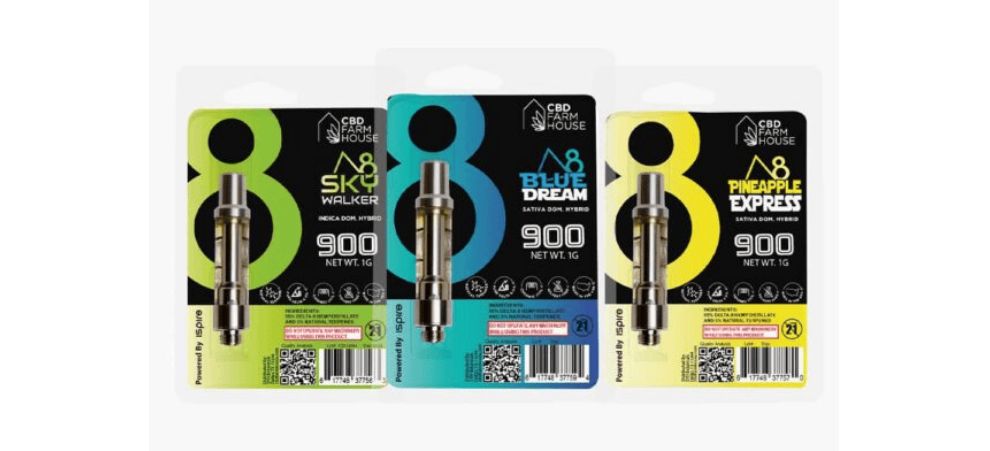 On the hunt for some more premium Delta 8 disposables? Go with the Delta8 — Cart (900MG 1ML) – 8 Strains! 