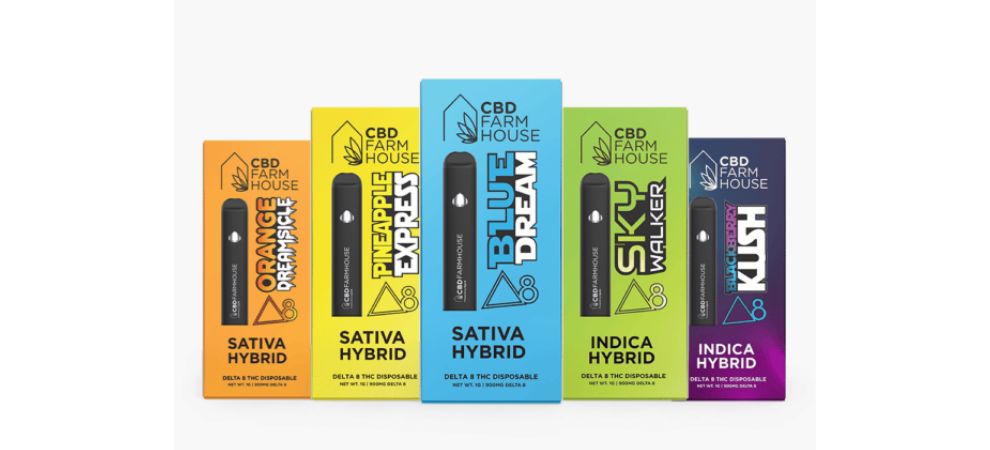 Experience the power and superior flavor of cannabis vape with our 4-pack - Delta 8 Disposable Pen.