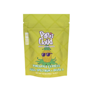 Papas Cloud Adult D9 Pineapple Express Gummies - 15pcs