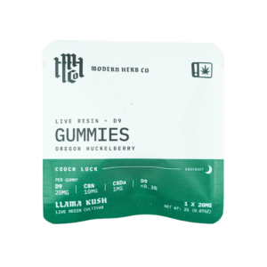 Modern Herb Co Gummies Knockout Oregon Huckleberry 20MG D9 Live Resin