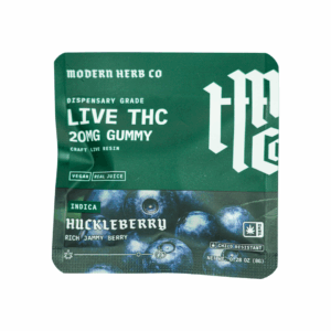 Modern Herb Co Gummies Knockout Huckleberry 20MG D9 Live Resin