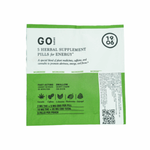 1906 - Go Drops - Herbal Supplement Pills for Energy - 2MG THC + 5MG CBD