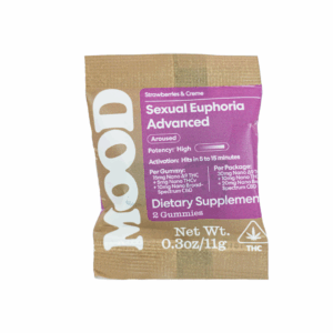 Mood Sexual Euphoria Advanced 15MG Nano D9 THC + 5MG Nano THCV + 1mg Nano THCP + 10mg Broad Spectrum CBD 2CT Satchets