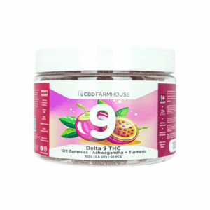 CBD Farmhouse - Delta 9 THC 10:1+ (Ashwagandha + Turmeric x Lemon Ginger) - Passionfruit - 50PC