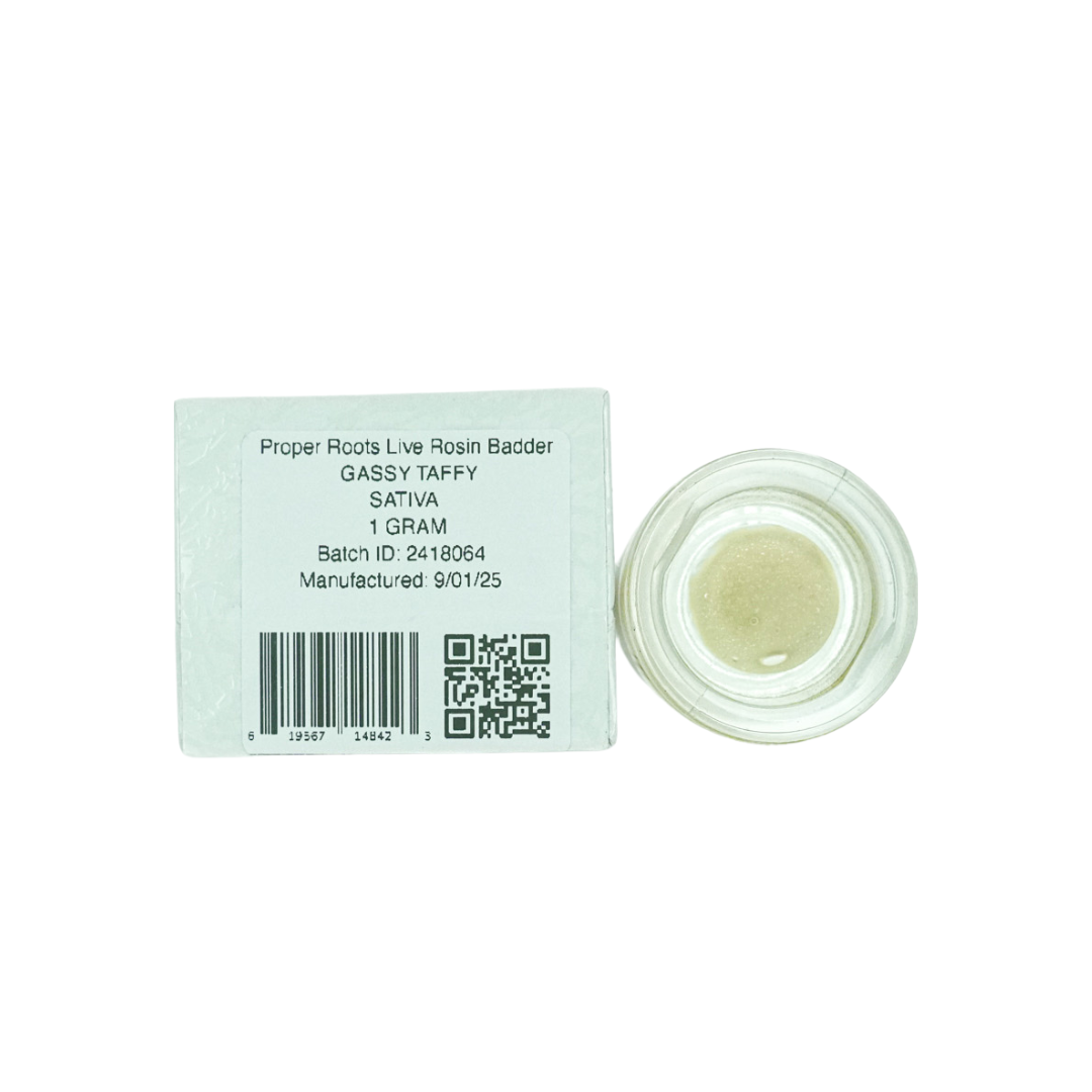 Proper Roots 1G THCA Live Rosin Badder