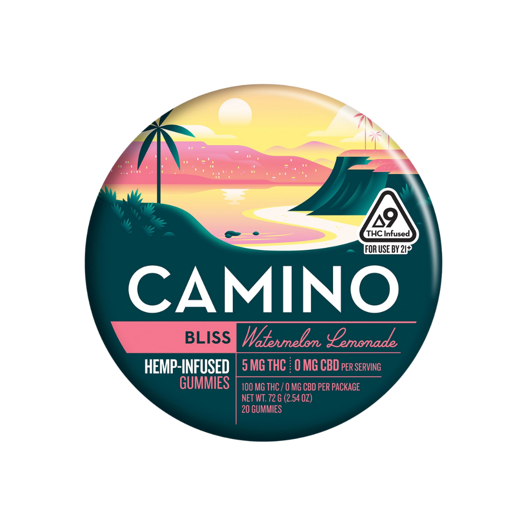 Camino - Bliss - Watermelon Lemonade 5MG THC - 20CT Hemp-Infused Gummies