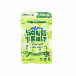 Joy Bombs Sour Fruit - 50MG THC Hemp Chews 20CT
