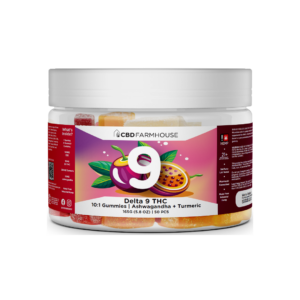 CBD Farmhouse - Delta 9 THC 10:1+ (Ashwagandha + Turmeric x Lemon Ginger) - Passionfruit - 50PC